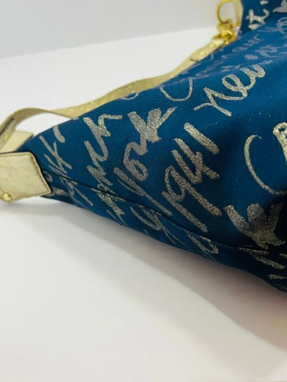 COACH Ltd Ed. 1941 NY Poppy Lurex Celeb. Soho Hobo 2 Heart Bag Navy CertofAuth - Picture 13 of 16